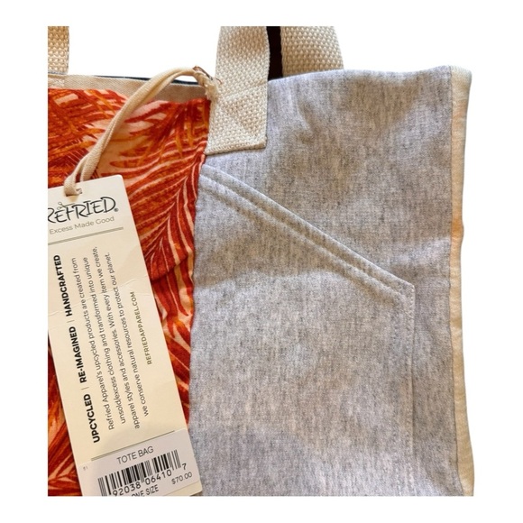 Refried One-of-a-Kind Upcycled Tote Bag NWT - Picture 4 of 5